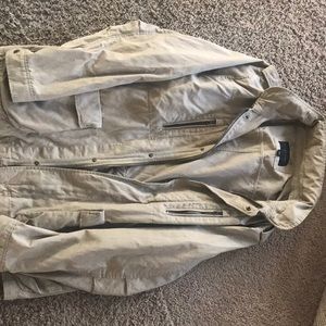 Tan khaki utility jacket